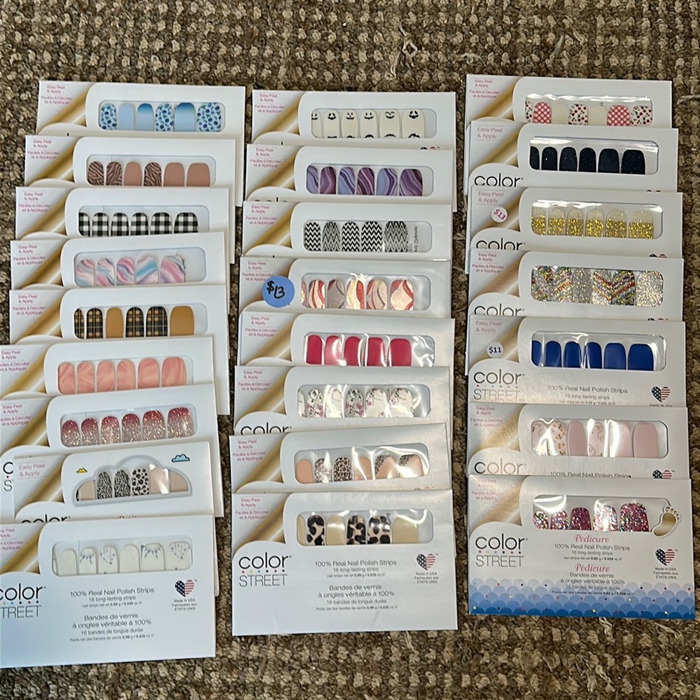 Lot of 24 colorstreet nail strips